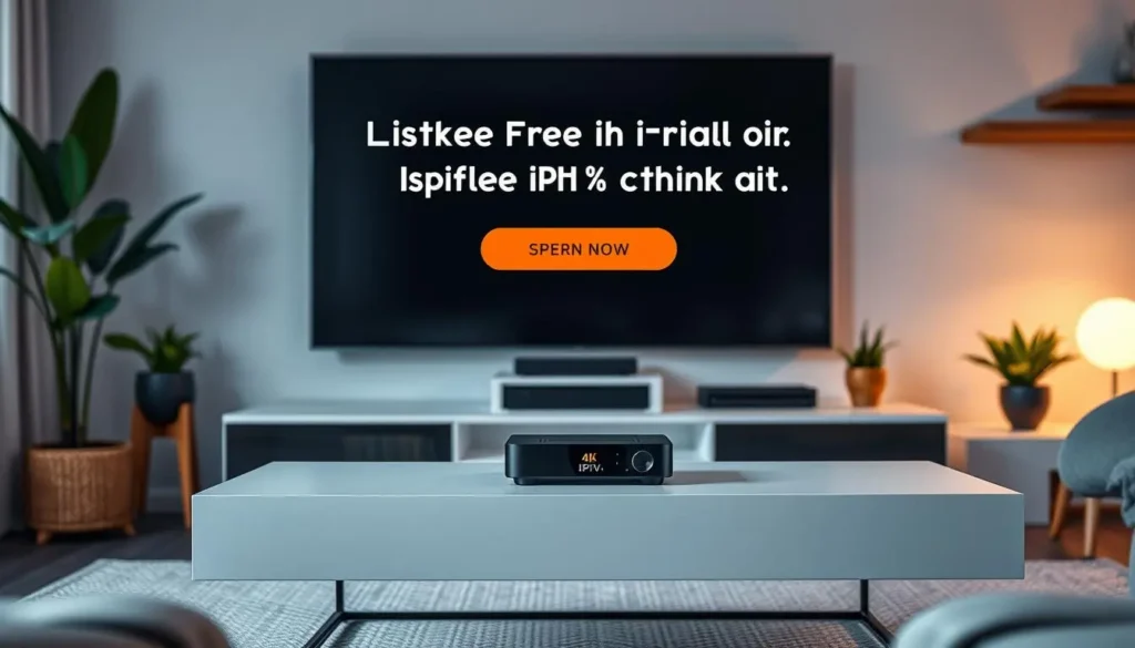 Image promotionnelle pour IPTV essai gratuit 24h sans engagement