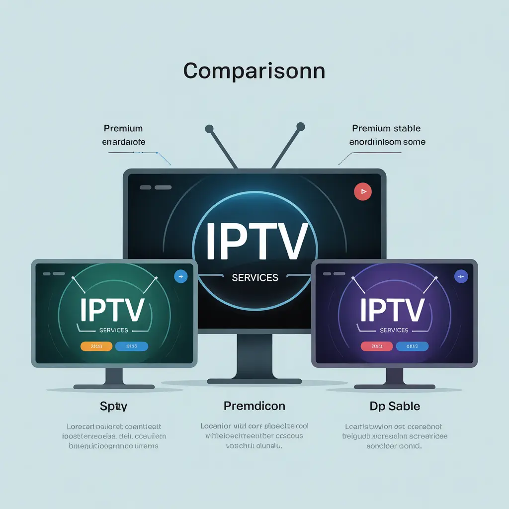 comparaison entre iptv prime et autres services iptv sur écran tv moderne