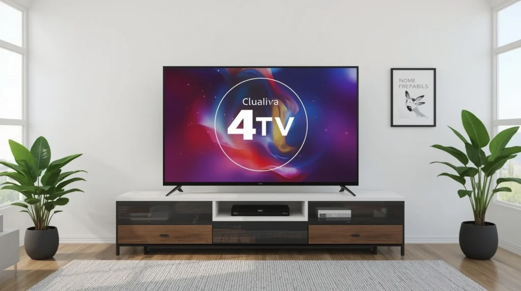 Utilisateur français testant un service IPTV gratuitement sur TV et tablette