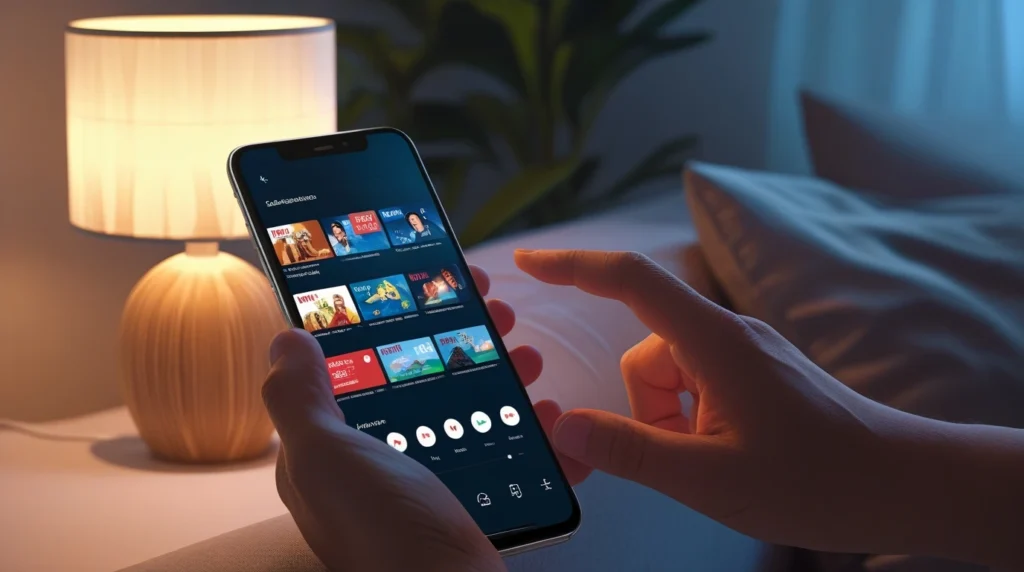 iptv lien utilisé sur smartphone avec application compatible