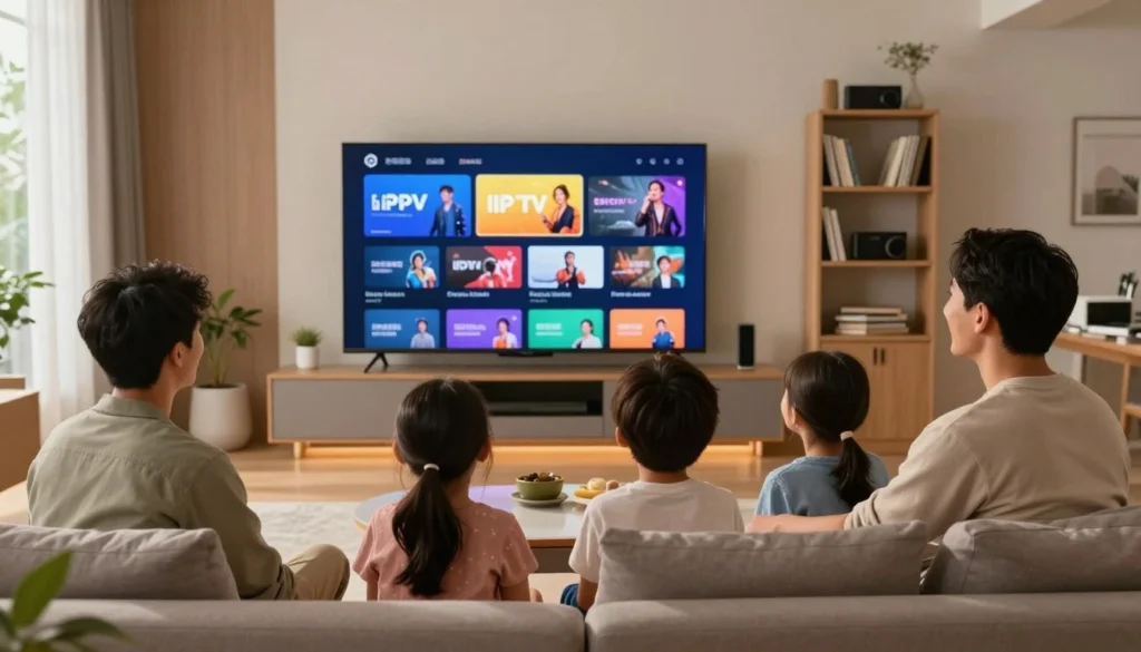 interface iptv avec abonnement a vie iptv pour regarder la télévision sur plusieurs écrans