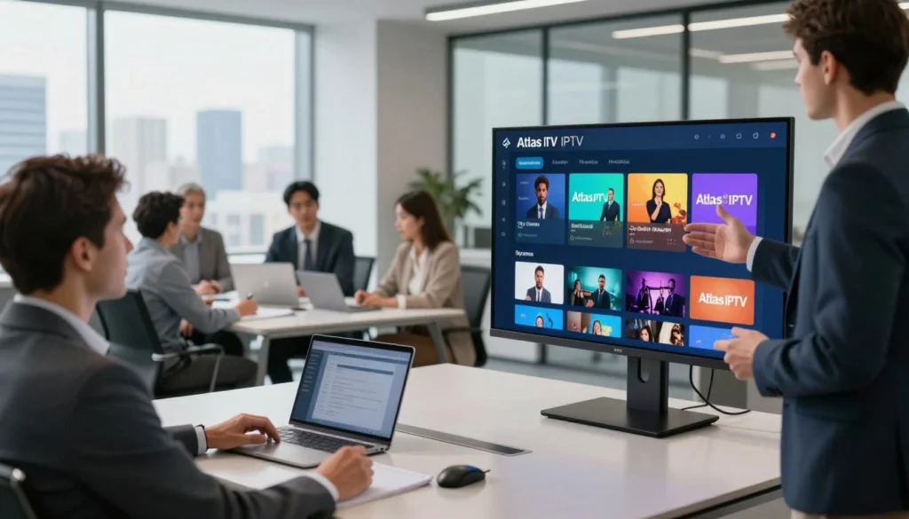 Atlas Pro IPTV streaming haute qualité sur écran 4K